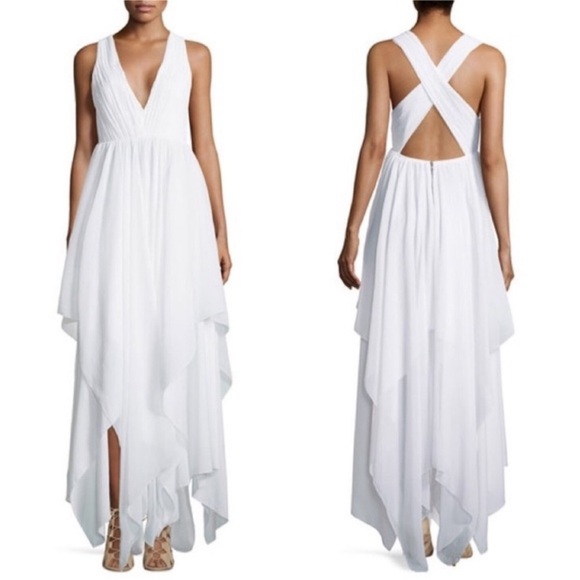 Alice + Olivia Mya Chiffon Handkerchief Dress - Picture 1 of 9